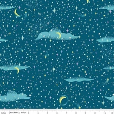 Forever Neverland Pixie Dust Night Cotton Fabric