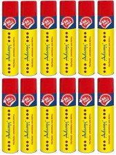 12X Bomboletta 300 ML Gas Ricarica Accendini Butano Con Adattatori