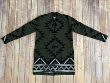 Frye The Cozy Cardigan Sweater Women  s Size XS Burnt Olive Open Front Aztec