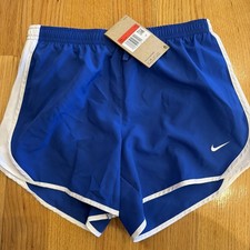 Nike Girls Dri-FIT Tempo Shorts Game Royal/White Size L