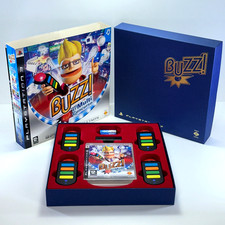 BUZZ! Quiz Tv Ps3 SONY PlayStation 3 Gioco + USB dongle e 4 Controller Buzzer