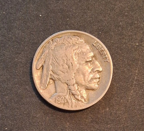 1927 Buffalo Nickel US Coin - Very Fine VF