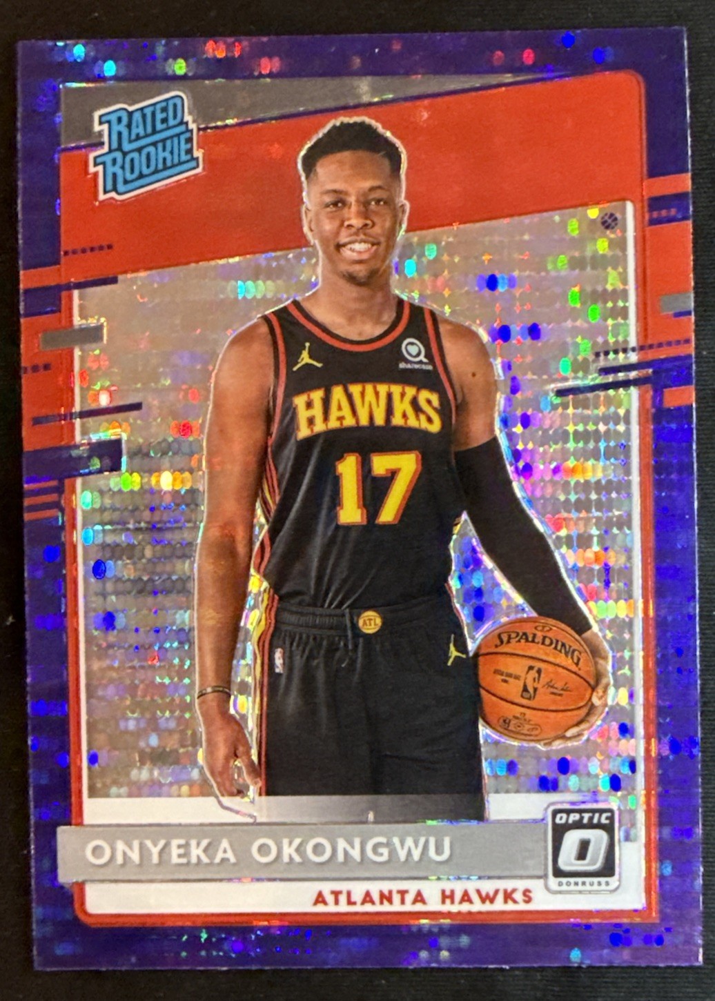 2020-21 PANINI DONRUSS OPTIC RATED ROOKIE PURPLE PULSAR ONYEKA OKONGWU #156