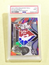 🔥POP 1🔥2021 Panini Spectra Kevin Garnett Diamond Anniversary PSA 9 RARE SSP 📈