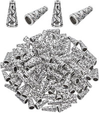 120Pcs Cone Bead Caps Earring Cones for Jewelry Making, 18X8Mm