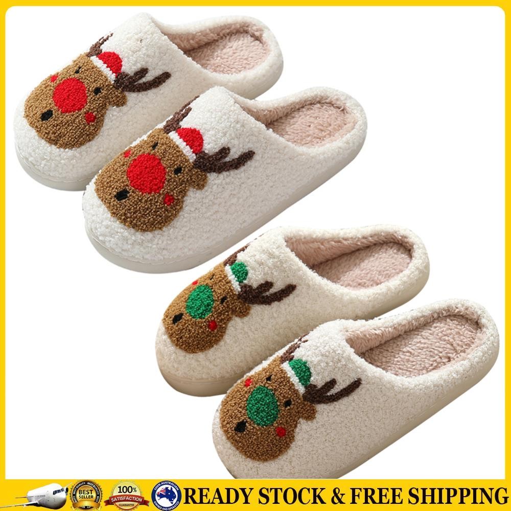 APL DE Ciabatte Cervo Natalizie da Interno Calde Ciabatta Antiscivolo Donna Uomo Camera da Letto