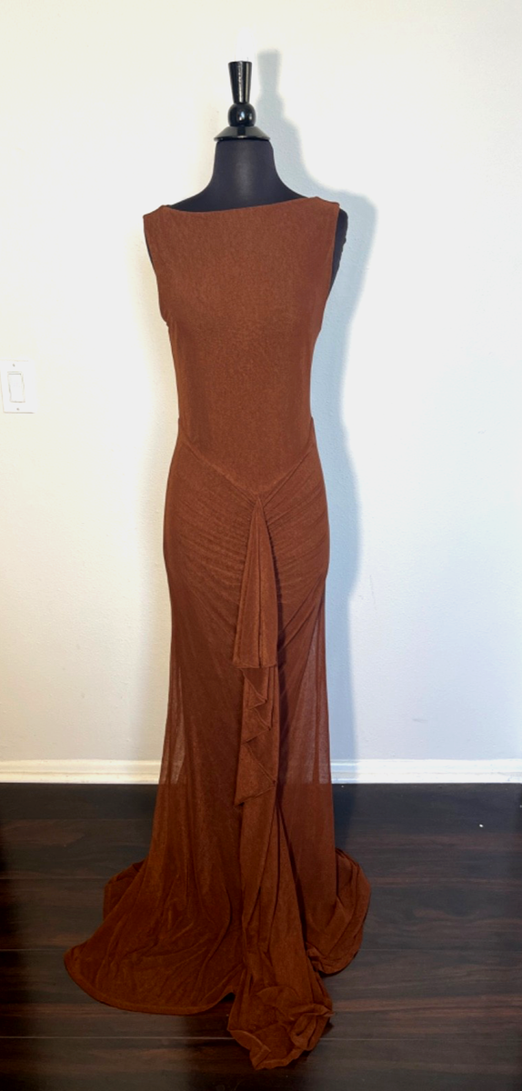 ellie maxi dress in dusk blue lovers and friends The Ellie Maxi Nap Dress in Navy Sheer Plaid XXS