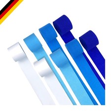 Krepppapier Rollen Set 8 Blau Papierbänder für Dekorationen und Bastelarbeiten