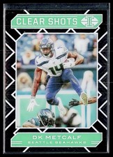 2020 Panini Illusions #4 DK Metcalf Clear Shots Emerald