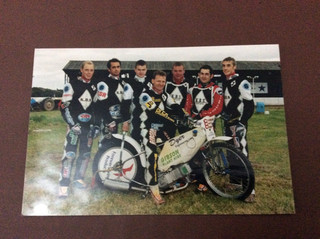 1990's NEWCASTLE DIAMONDS SPEEDWAY TEAM PHOTO ( GOOD CONDITION )