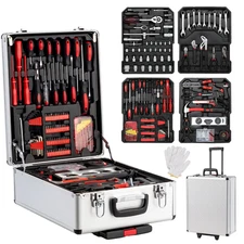 Hand Tool Kit 799 Pcs Tool Set, Household, Mechanics Tool Kit, with Trolley Case