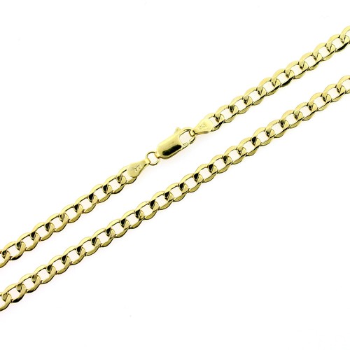 Real 10K Yellow Gold 3.5MM Cuban Curb Link Chain Necklace 16"- 30" - Picture 2 of 8