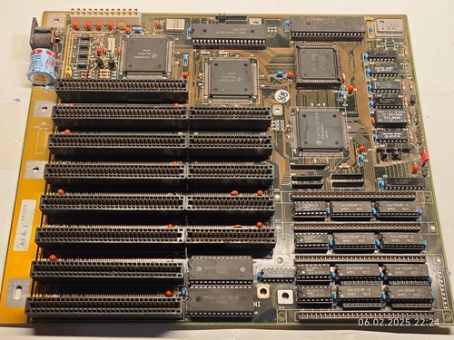 286 PLCC68 Motherboard Aquarius Systems ASI-286 w Intel 12 Mhz CPU & FPU + 1 MB - Picture 2 of 10
