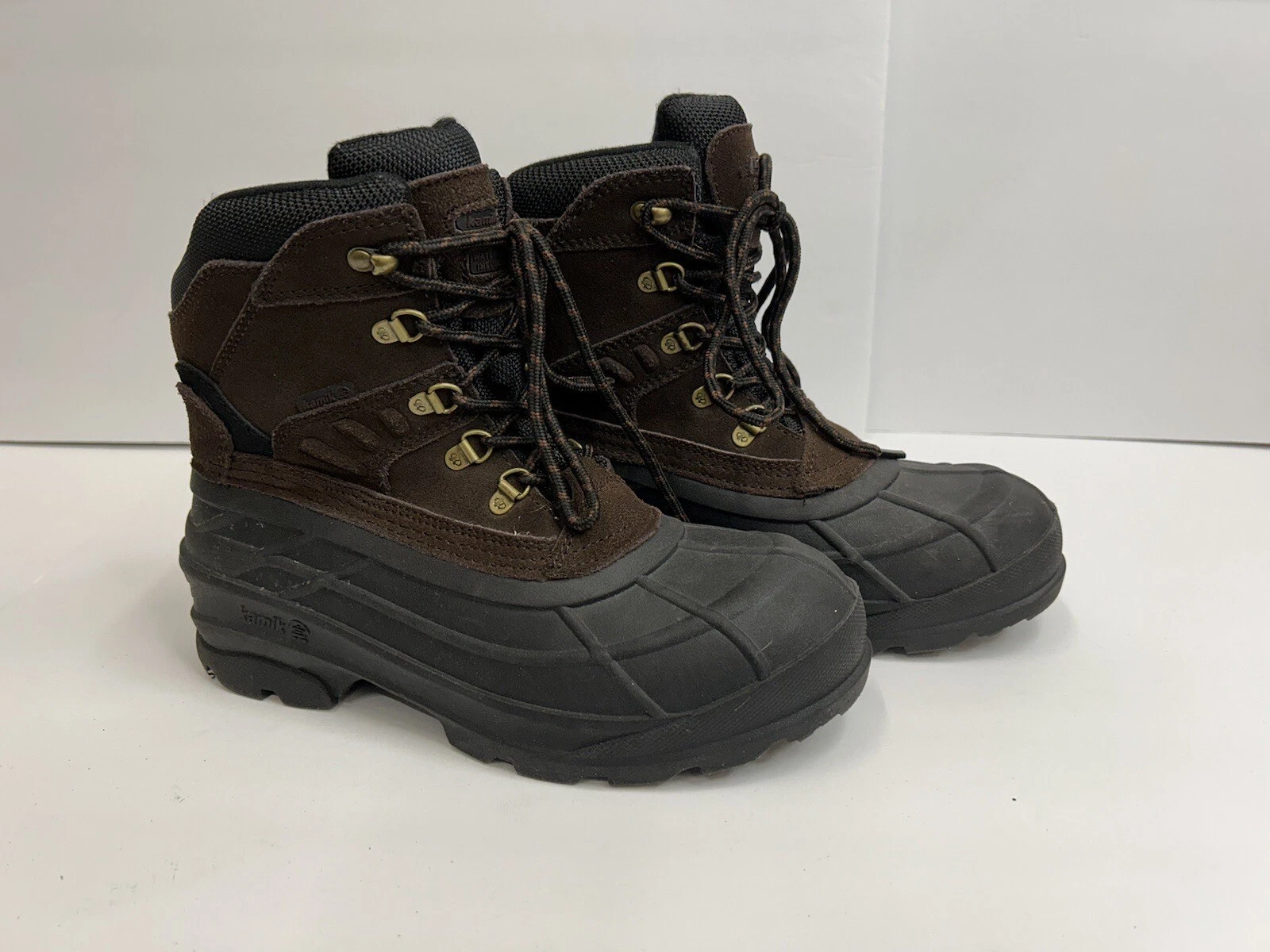 Kamik Fargo Winter Boots Waterproof Size 8 Brown Insulated Thinsulate Men’s