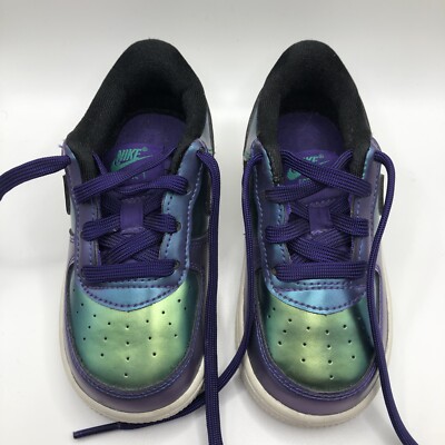 Nike Air Force Low LV8 GS Purple Neptune Green Kids 7C