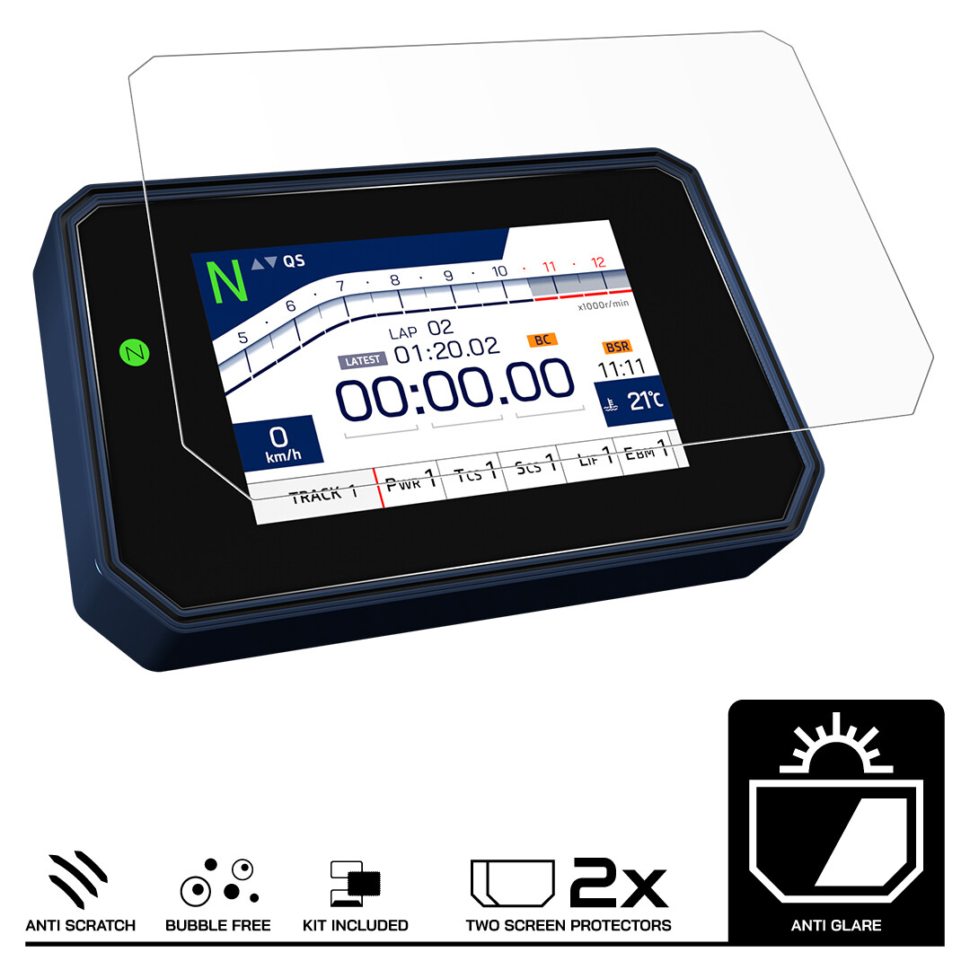 YAMAHA MT-03 (2020 ) Tableau De Bord Protecteur D'écran 2 X Anti Reflet