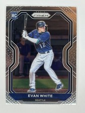 2021 Prizm Base Tier I #89 Evan White - Seattle Mariners RC