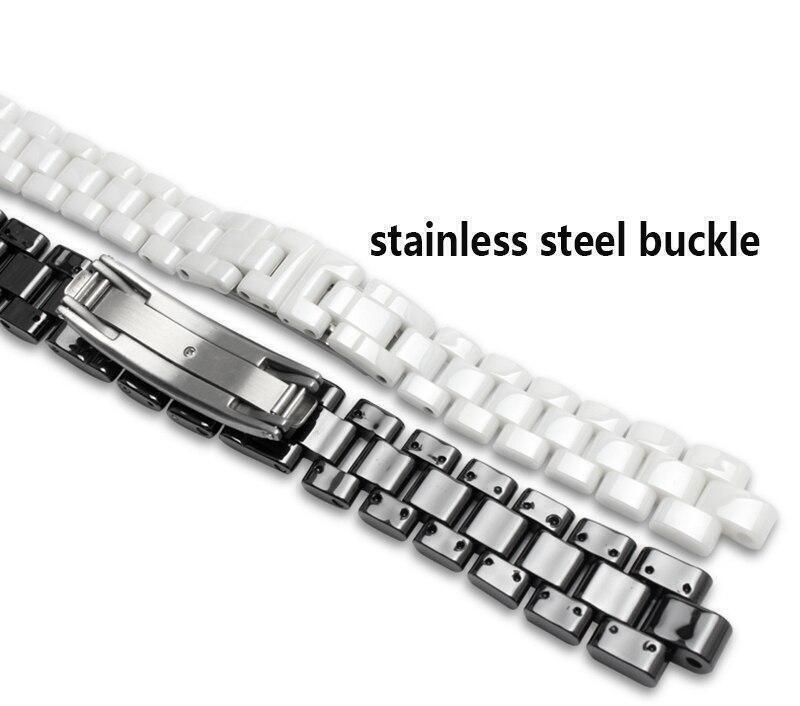 Ceramic Bracelet Watch Strap Band For Chanel J12 16-19mm