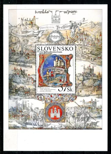 SLOVAKIA 2007 S/S  Castle painting  MNH (K237)