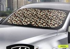 "Animal" Leopard Sun Shade Car Cooling Windshield Cover Auto Drive Universal