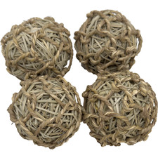 5017 Seagrass Sphere Chewers - All natural chewable bird foot toy balls