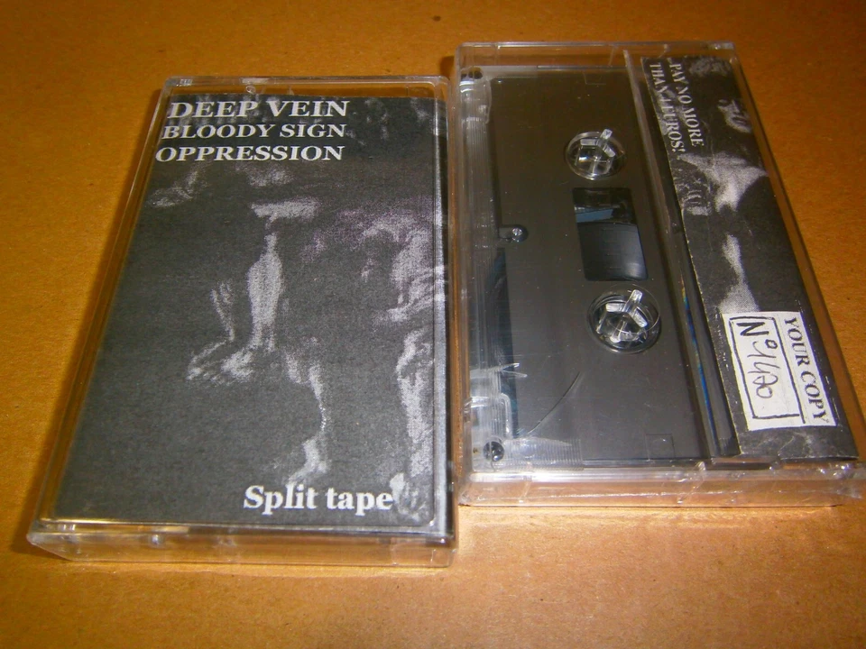 DEEP VEIN / BLOODY SIGN / OPPRESSION - 3 Way Split Tape - Image 2 of 3