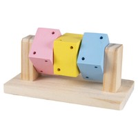 Duvo+ SpinnwüRfel Holzspielzeug FüR Kleine Nagetiere 14X7,5X6,5Cm