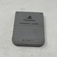Sony PlayStation 1 PS1 SCPH-1020 Memory Card Grey OEM Free Shipping