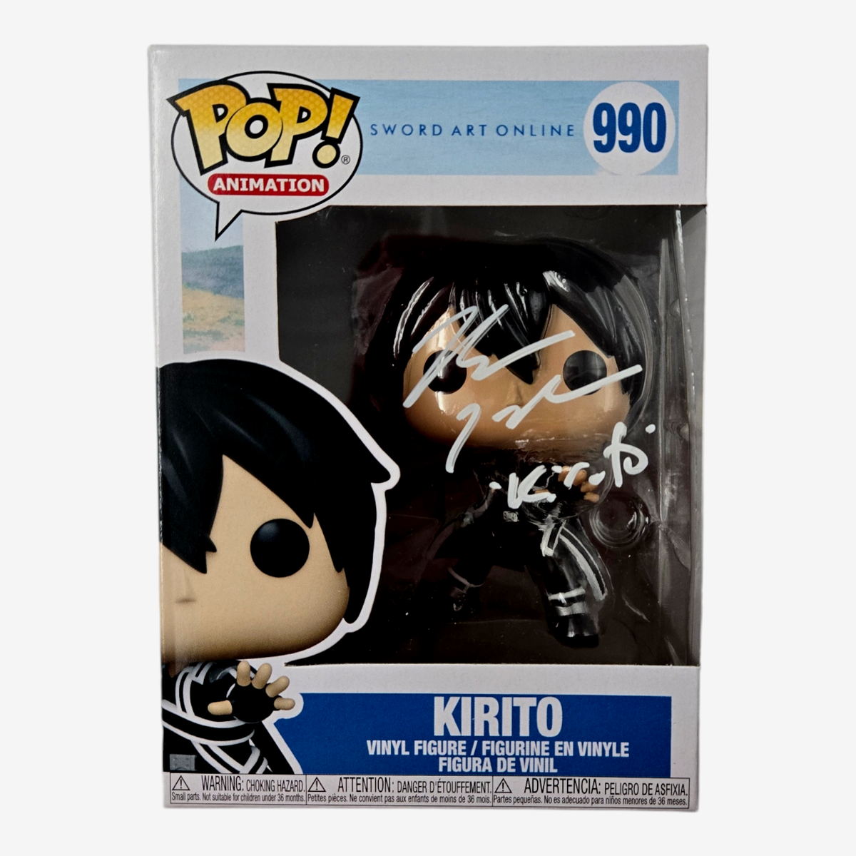 Bryce Papenbrook Signed Funko Pop Kirito Sword Art Online Bryce Papenbrook Signed Funko Pop Kirito Sword Art Online