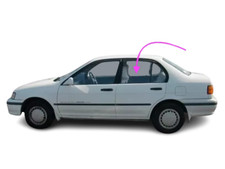 Fits: 1991-1994 Toyota Tercel 4D Sedan Driver Side Rear Left Door Window Glass