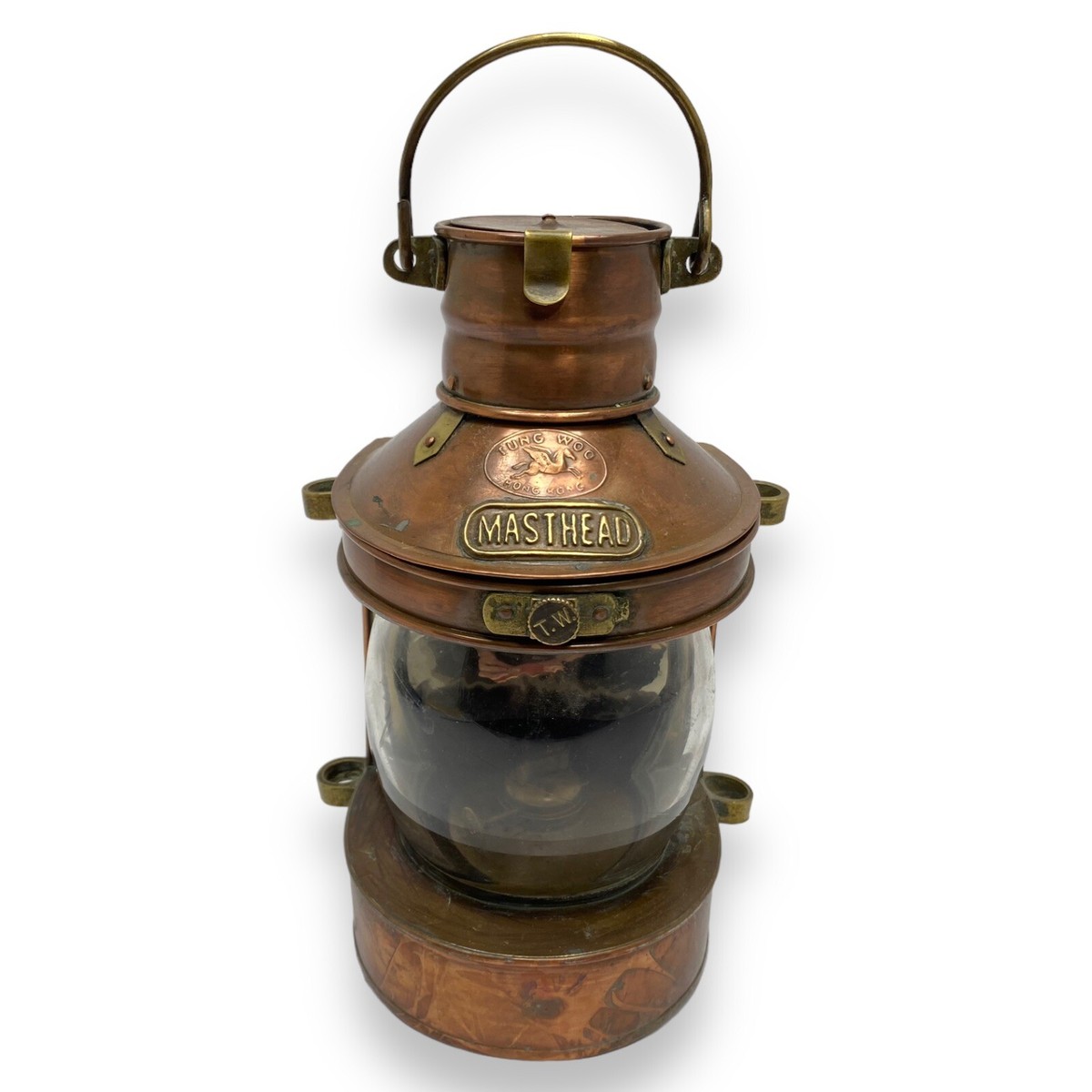 【美品】オール真鍮製　NAVIGATOR'S LANTERN ヴィンテージ Vintage Galvanized Ship's Masthead Nautical Lantern- Bi