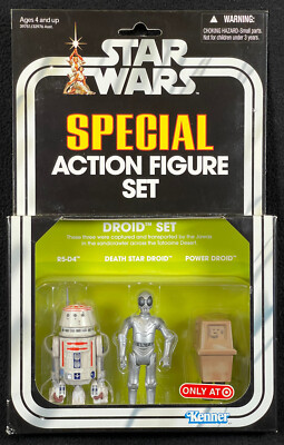 2012 HASBRO TARGET Exclusive SPECIAL ACTION FIGURE SET: VINTAGE DROID SET MIB