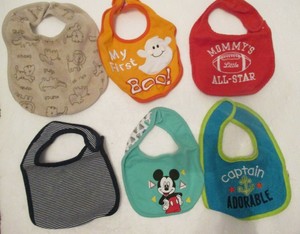 Lote de 6 piezas bebé niño Baberos Carters Disney Sin Marca | eBay