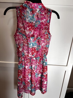 Aqua Bloomingdales Size XS Dress Collar Sleeveless Women's Summer Nylon  Light | eBay