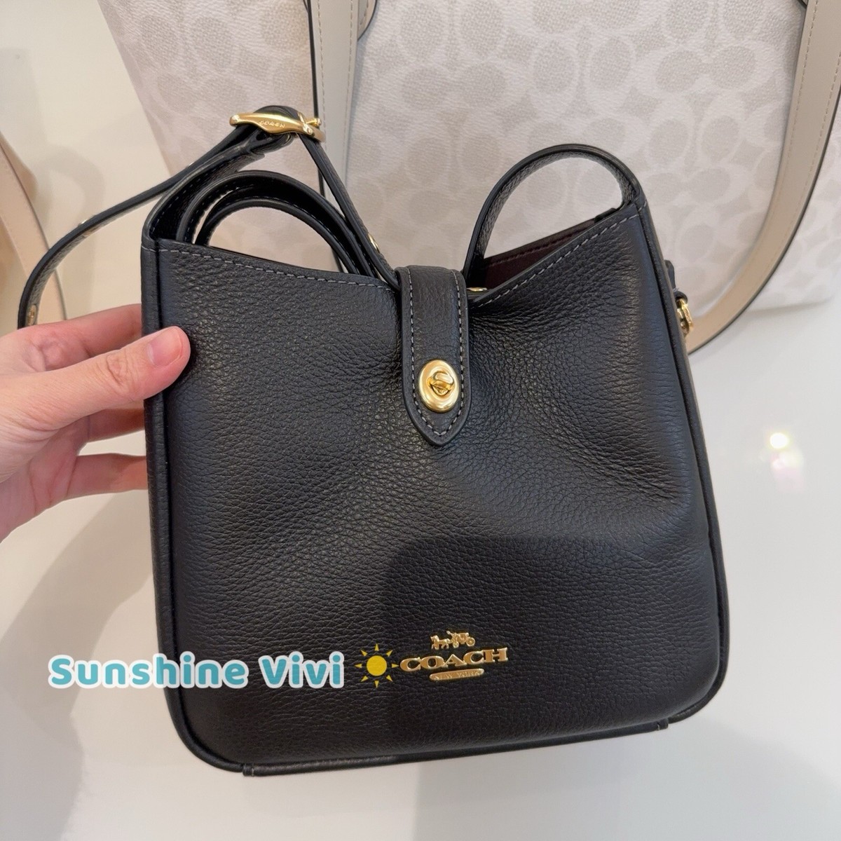 NWT Coach Hadley Mini Crossbody Bag CAL60 Black | eBay
