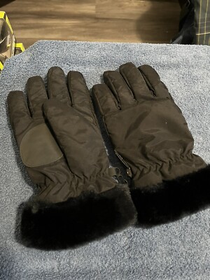 WOMENS SIZE XL THINSULATE INSULATION 40 GRAM GLOVES BLACK VERY WARM