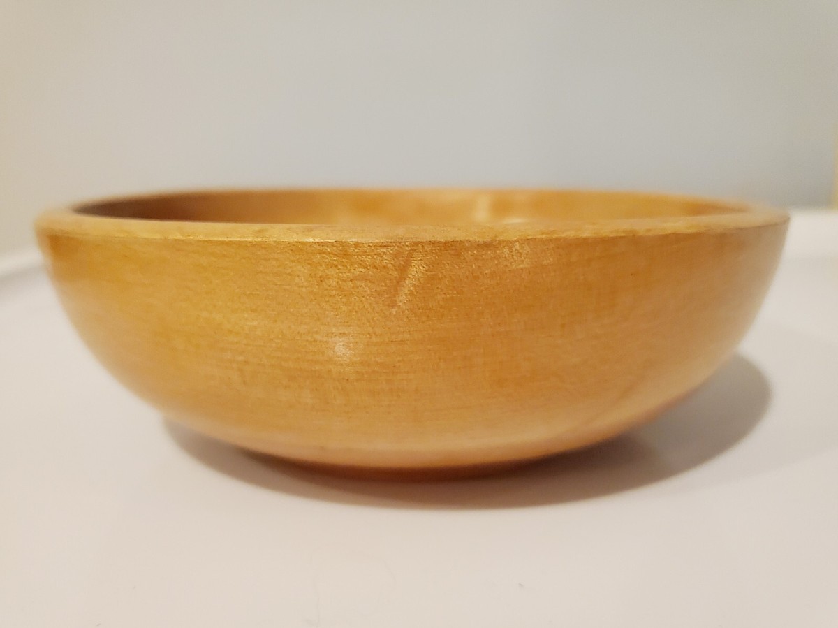 Wooden Bowl Made in Occupied Japan 6.5