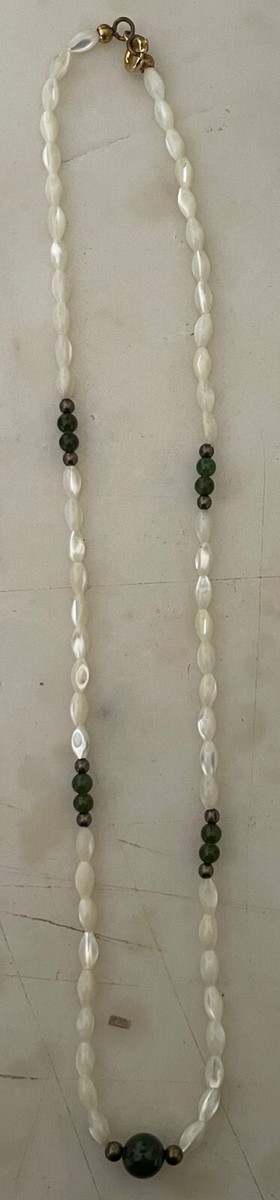 Collana Vintage Madreperla Naturale 58 Perle 5 Mm Lunghezza 42 Cm Peso 9,55 G - Foto 5