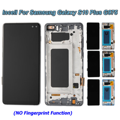 Incell LCD Display Touch Screen Digitizer+Frame For Samsung Galaxy S10 Plus G975