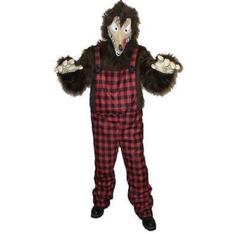 Costume Da Lupo Cattivo Big Bad Granny Wolf - Taglia Unica Fino A 182 Cm, Include Camicia E Maschera - 6