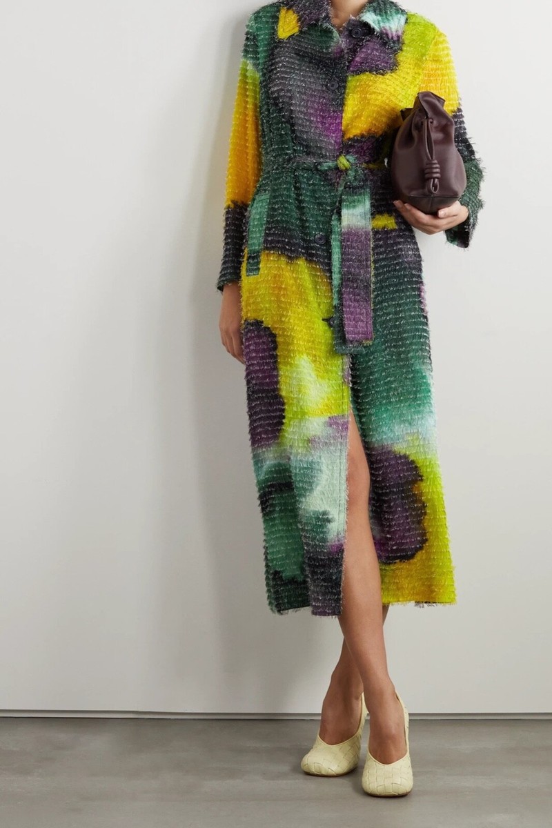 68387 auth DRIES VAN NOTEN multi 2022 ROLANO BELTED TIE-DYE