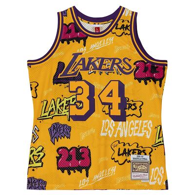 JUST DON × ミッチェルアンドネス　NBA LAKERS レイカーズ Men's Los Angeles Lakers Mitchell & Ness Gold Authentic NBA x Just