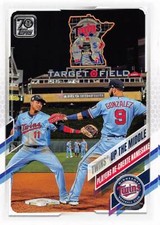 2021 TOPPS SERIES 2 (#553) - TWINS UP THE MIDDLE - MINNESOTA TWINS