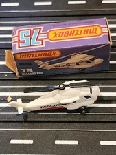 Vintage Matchbox Superfast #75 SEASPRITE Helicopter 1976 Lesney England NOS 