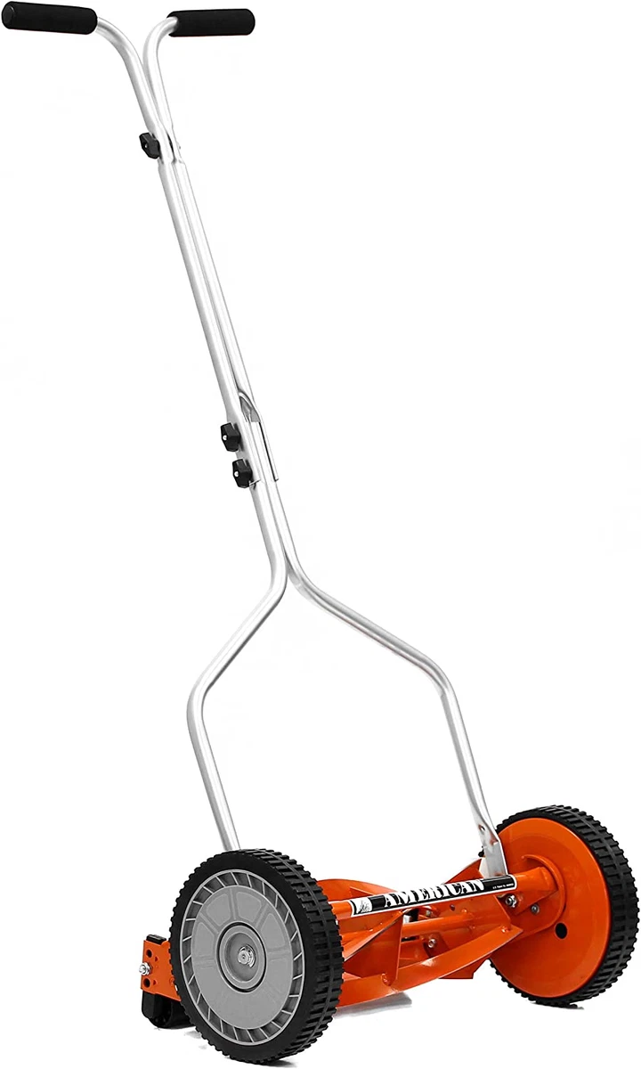 Push Reel Lawn Mower 14 Inch Manual Walk Behind Grass Cutter 4