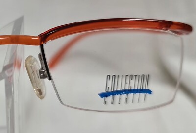 132 COLLECTION CREATIV BRILLENGESTELL MOD. 267 COL. 900 TEILRAND ORANGE NEU!!!