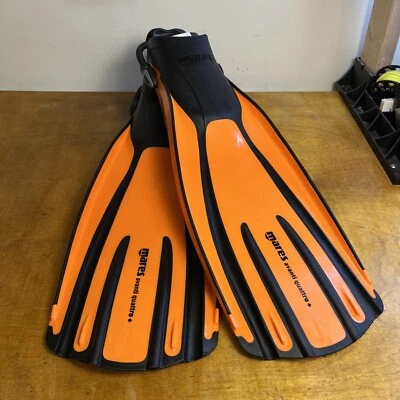 Mares Avanti Quattro + XLarge Orange Open Heel Scuba Diving and Snorkeling Fins