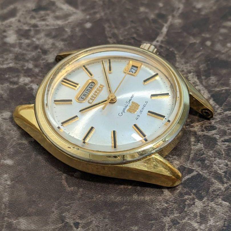 Citizen Crystal Seven Vintage Day Date 43 jewels Automatic