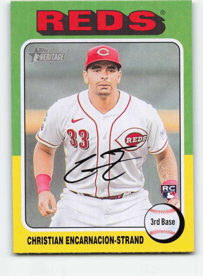 2024 Topps Heritage #182 Christian Encarnacion-Stra RC/Rookie Reds NM