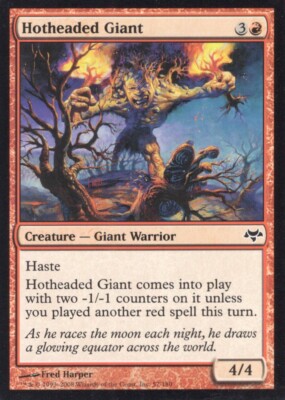 4X HOTHEADED GIANT 57/180 EVENTIDE MTG MAGIC LP X4 (yourdeckbuilder)